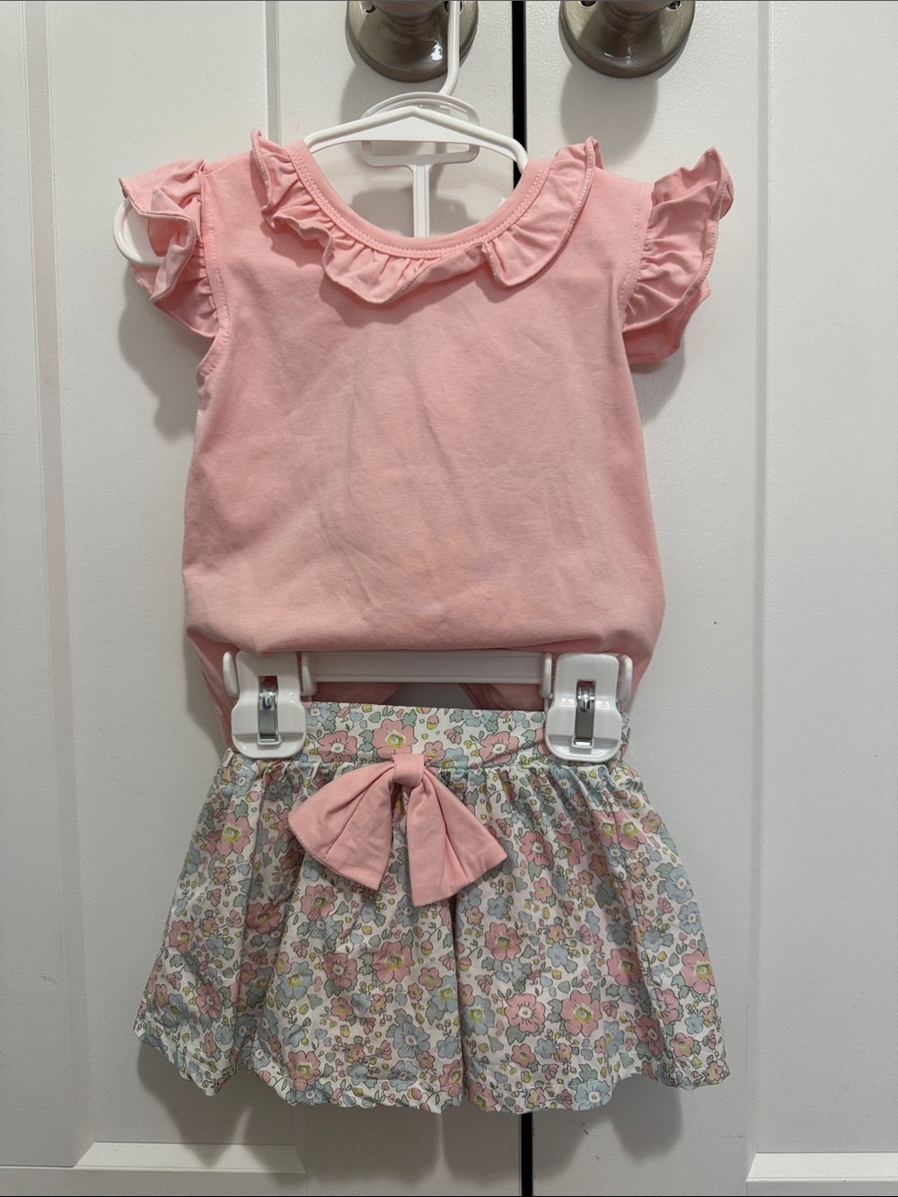 Stitchy fish skirt set 12m 95% cotton